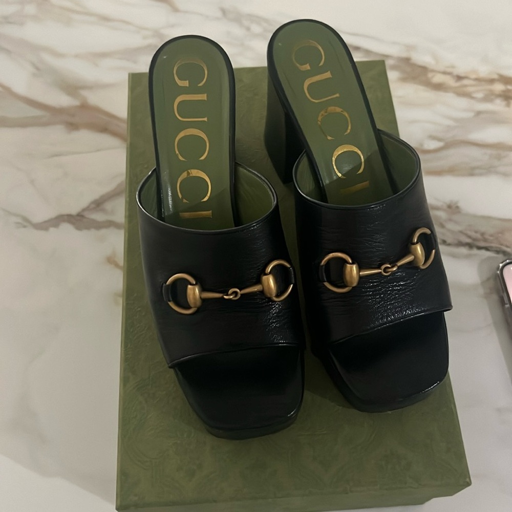 Gucci platform heels
